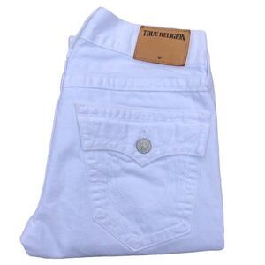 TRUE Religion Jeans Size 28 RICKY RELAXED STRAIGHT White